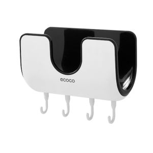 Giá Treo Nắp Nồi Dán Tường Kệ đựng Nắp Nồi Trong Nhà Bếp Ecoco Kèm 4 Móc