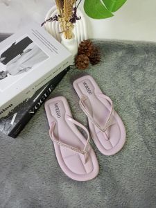 Sandal Jepit Flat Wanita Dewasa Tali Jepit Glitter Kekinian