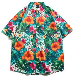 TAO SHOP เสื้อเชิ้ต ผู้ชาย แขนสั้น คอปก ลายดอกไม้  ไม่ว่าจะลุคไหน ลายไหนตัวนี้ก็เอาอยู่! เนื้อผ้าใส่สบาย ไม่ร้อน ไม่ยับแมทช์กับอะไรก็เริ่ดงานดีบอกต่อ