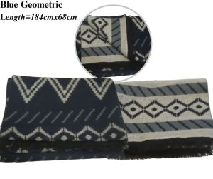 Korean Patchwork Plaid Shawl Geometric Pattern Shawl/Scarf Trendy Warm Wrap