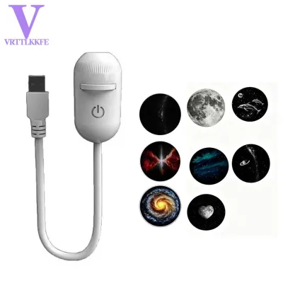 2-in-1 Mini Galaxy Star Projector Night Light LED Ambient Lamp for Bedroom Sleep LED Atmosphere Light