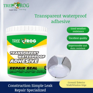 Transparent waterproofing adhesive for external walls