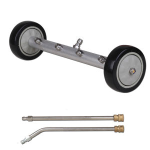 Pressure Washer Undercarriage Cleaner Under Car Water Broom with 2 Pieces Extension Wand 4000 PSI