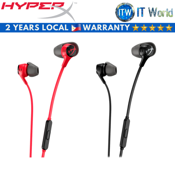 Hyperx Cloud Ii Wired Earbuds With Built In Mic Red Black Lazada Ph 2096