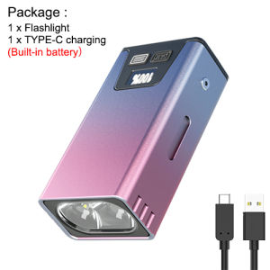 Asafee M16 Mini Multifunctional Flashlight High Power Spotlight Telescopic Design Bottom Magnetic Light Portable Hide Cob Side Lamp Power Display Outdoor Work Daily Use