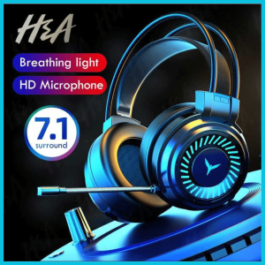 COD H&A Headphone Gaming USB Virtual Surround 7.1 Colourful RGB with Mic  G58 / Headset Gaming Buat HP bluetooth / headset Musik Headphone / Headphone Gaming Live Musik