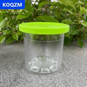 [COD] KOQZM Ice Cream pints Cup cho Ninja creamie Ice Cream Maker cup tái sử dụng có thể lưu trữ Ice Cream pints container với niêm phong