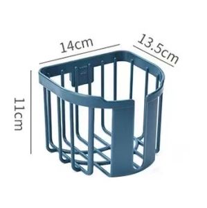 Tissue Holder Bathroom Waterproof Wall Mount Punch-Free Suction Cup Toilet Paper Storage Box