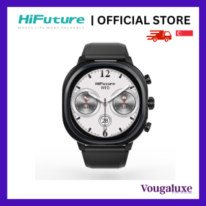 Hifuture AIX Lite Black smartwatch 1.43" AMOLED display heart rate tracking Up to 10 days of battery life