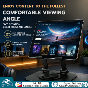 360° Rotation Metal Phone/Tablet Foldable Holder Stand Steady and Not Toppling Stand
