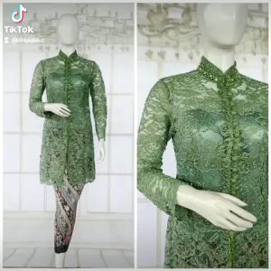 atasan kebaya tunik brukat kebaya ibu besan+ longtorso