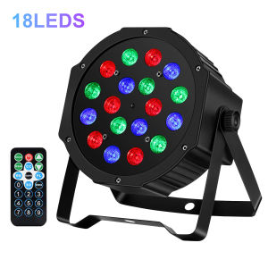 Disco RGB Par Light 18 36 54 LED NEW Stage Light Effect 9 Channels Support DMX512 for Room DJ Bar Party Remote Control
