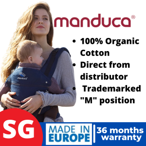 manduca First Pure Cotton Baby Carrier for Newborn to Toddler