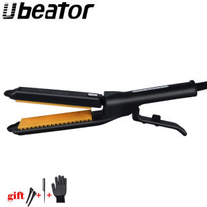 2020 Professional Temperature Control Titanium Electronic Hair Straighteners Save effort Corrugated Curler Crimper Waves Iron Tools