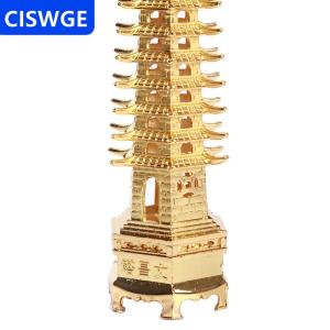 [COD] CISWGE AUTOPARTS Hợp kim kẽm phong thủy Tháp giáo dục cấp wen chang chùa đồ trang trí để bàn