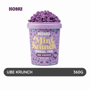 Konu Mini Krunch Cereal Jar Extra Big - Chocolate Snack with Matcha Strawberry Biscoff & Dark Choco Flavors 360g No Refrigeration Needed Ready to eat