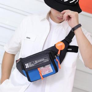 Men Waterproof Sling Bag Beg Lelaki Silang Nylon Fanny Pack Waist Bag Hip Belt Crossbody Shoulder Pouch Purse Motorcycle Man Chest Bag Side Bag