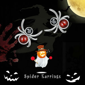 BAMOER Genuine 925 Sterling Silver Spider Earrings for women Fashion Jewelry Ear Studs Gift SCE1517