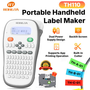 RONGTA TH110 Label Printer Auto-Cutting & Handheld Label Maker Machine Bluetooth connection