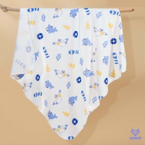 BU ผ้าห่อตัวเด็ก 80x80 ซม. ผ้าคอตตอน เนื้อสัมผัสนุ่ม ผ้าห่อตัวทารก ผ้าห่อเด็กอ่อน ผ้าห่อตัว ของใช้เด็กทารก ผ้าปูนอน ผ้าห่มเด็กอ่อน AS316-1