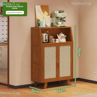 Coffee Machine Sideboard Kitchen Narrow Storage Cabinet Living Room Tea Cabinet Sofa Corner Cabinet Small Size YZX
