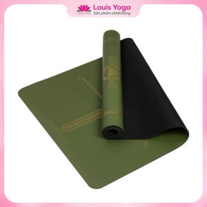 Thảm tập yoga cao su MOON [TẶNG TÚI THẢM] chính hãng Louis yoga định tuyến - Chất liệu cao su chống trơn trượt