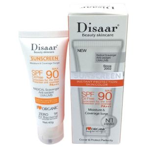 Disaar Facial Sunscreen Cream SPF 90 PA+ Moisturizing Skin Protect Sunblock sunscreen for face spf 90 Sunscreen for face and body sunblock for face and body for swimming