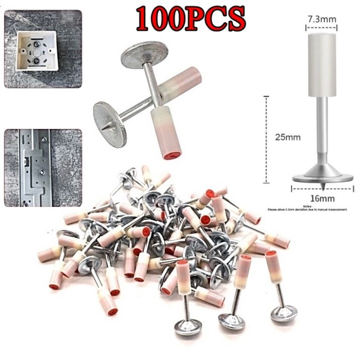 80/100/200PCS Nails for Steel Nail Gun Ceiling Wall Anchor Wire Slotting  Device Home Wall Fastener Rivet Gun Tool 7.3mm Diameter | Fruugo AE