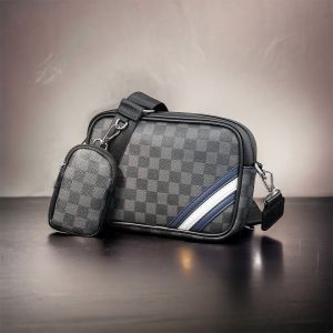 Túi đeo chéo Da PU cao cấp chống thấm nước kèm túi nhỏ mini Friend-ST SK66 [HOT TREND]