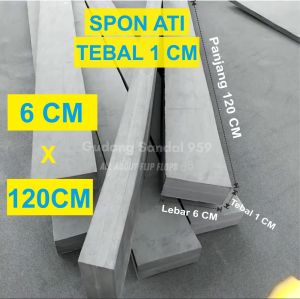 SPON ATI TEBAL 1 CM WARNA HITAM LEBAR 6 CM X PANJANG 120 CM