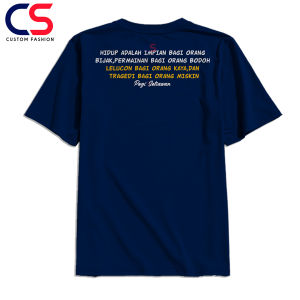 Kaos kata-kata Pegi Setiawan x Ub cloth Tragedi Orang Miskin Combed 30s