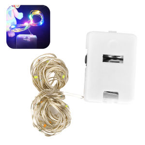 YESPERY Đèn LED Dây Đồng Mini Chạy Pin 1M/2M Trang Trí Tiệc Giáng Sinh Đám Cưới Vui Vẻ