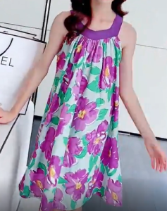 KYII Girls summer dress sleeveless baby fashion Dress ky22178