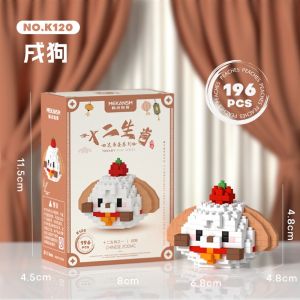 Nano Block Damo Egg Shio / Chinese Zodiac Mini Blok Mainan Balok Edukasi Anak DIY Bricks