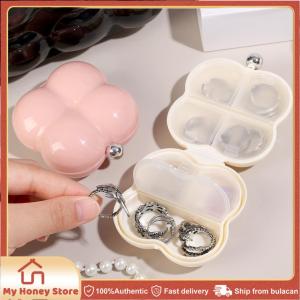 Mini-Portable Jewelry Box Shading Moisture-Proof Sealed Box Multi-Grid Storage Box Travel Jewelry Box Round Plastic Organizer Storage