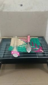 Panggangan Portebeel Arang Capitan & Set Kipas dan Koas