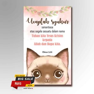 Hiasan Dekorasi Dinding Suvenir Pajangan WallDekor Firman Tuhan Ayat Alkitab Katolik Kristen