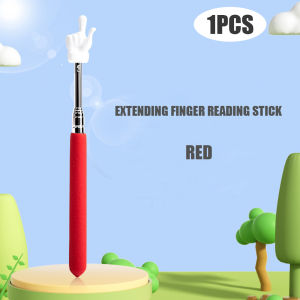 【Homior】Childrens Telescopic Teaching Reading Stick Teaching Pointer Finger Reading Stick Teaching Tools