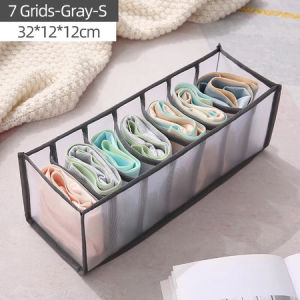 Clothes Storage organizer Foldabale Drawer Wardrobe Jeans T-Shirt Underwear Socks Bra 6/7/9 Grid COD