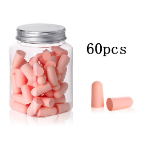 60pc Noise-proof Earplugs Noise Reduction Earplugs Soft Sleeping Earplugs For Sleep Snoring Travel