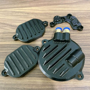 Bộ nắp đầu bò Redleo 4 val 4 món màu Đen