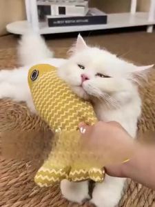 Interactive Pet Toy Giant Simulation Fish Cat Toy with for Kittens Self-Entertainment and TeethingSupplies dog and cat activity toy chew and play toy for interactive play and daily enrichment
