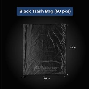 Black Trash Bag Heavy Duty for Everyday Use Durable Leak-Resistant Secure-Fit 9 Sizes 4.8L 3L Household Supplies Bin Liners