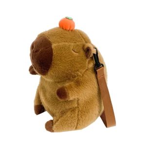 COSE Capybara Capybara Plush Backpack Animals Cartoon Students School Bag Portable Large Capacity Cartoon Backpack Girls
