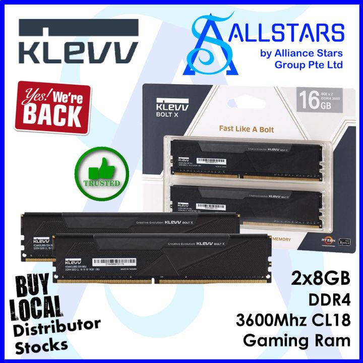 ALLSTARS We are Back DIY Promo) KLEVV BOLT X BOLT XR 2x8GB