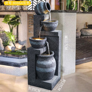 Flowing Water Fountain Living Room Balcony Indoor Bonsai Courtyard Garden Decoration Landscape Wealth-Attracting Floor Ornament