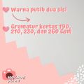 (ISI 10) Karton Art Carton 190 210 230 260 GSM F4 A4 Kertas Art Paper. 