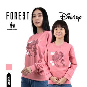 Forest X Disney Mickey 3D Effects 250GSM Premium Weight Cotton Reg Fit Round Neck Ladies/Girl Sweater -FW830004/FWK30004