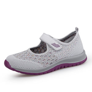 FOKU Sepatu Sneakers Wanita Kasual Lembut Sepatu Wanita Bernapas Terbaru