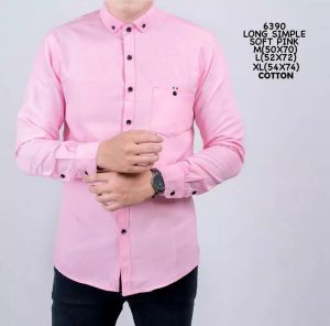 8 WARNA Kemeja Lengan Panjang Polos Pria Model Slimfit Surfing Distro Motif Batiik Printing Bahan Premium Cotton Untuk Pakaian Kerja Pakaian Kasual SAGE GREEN LILAC